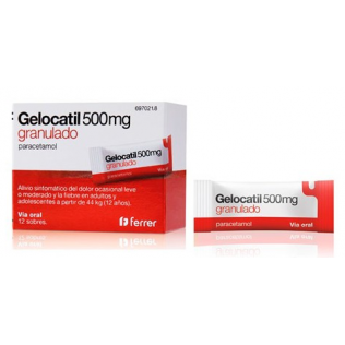 GELOCATIL 500 MG 12 SOBRES GRANULADO