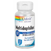 Solaray Multidophilus 12, 50 vegcaps proteccion enterica