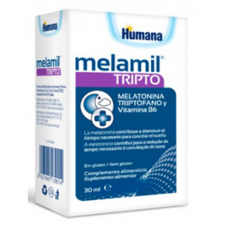 Melamil® complemento alimenticio en gotas a base de melatonina de Humana  Baby. 