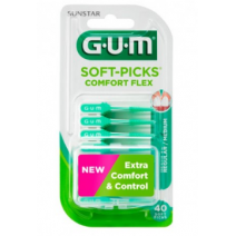 Gum Soft Picks Comfort Flex Medium 40u