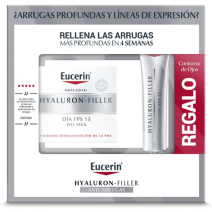 Eucerin Hyaluron Filler Dia SPF15 Piel Seca 50 ml + Regalo Contorno de Ojos 15ml