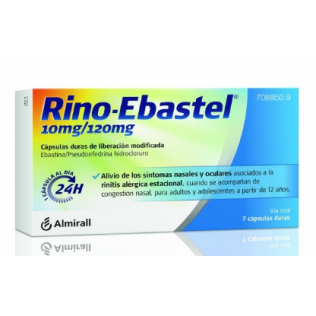 RINO EBASTEL 10/120 MG 7 CAPSULAS