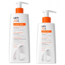 Leti AT4 PACK Leche Corporal 500ml + Gel de Baño,250ml