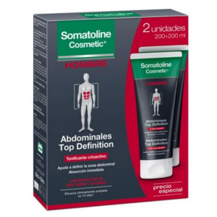 SOMATOLINE COSMETIC HOMBRE TTO CINTURA Y ABDOMEN INTENSIVO NOCHE 2 TUBOS 250 ML PACK DUO