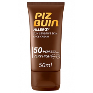 Piz Buin Allergy SPF50+ Crema Facial Piel Sensible al Sol, 50ml