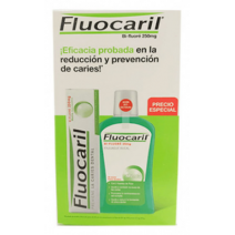 Fluocaril Bi-Fluoré PACK Pasta 125ml + Colutorio 500ml + Cepillo Dental