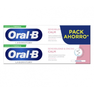 ORAL-B SENSIBILIDAD Y ENCIAS CALM 2 TUBOS 100 ML PACK AHORRO