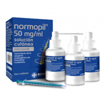 NORMOPIL 50 MG/ML 3 FRASCOS SOLUCION CUTANEA 90 ML