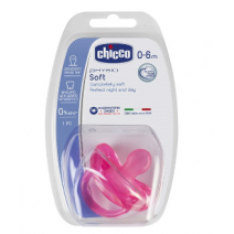 CHUPETE SILICONA CHICCO PHYSIO SOFT 0-6M ROSA