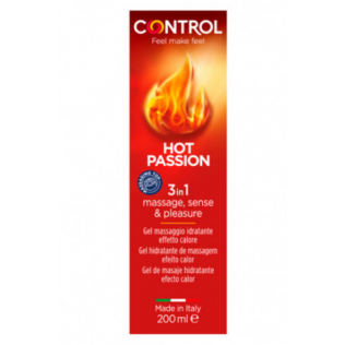 CONTROL HOT PASSION GEL DE MASAJE HIDRATANTE 1 ENVASE 200 ML