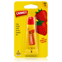 Carmex Strawberry bálsamo labial en tubo SPF 15