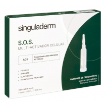 Singuladerm SOS Age Tratamiento Antiedad Global Viales, 4Uds x10.5ml