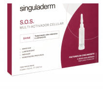 Singuladerm SOS Shine Tratamiento Iluminador Viales, 4Uds x10.5ml
