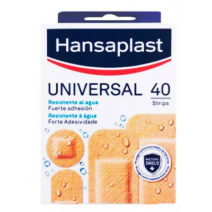 Hansaplast Apósito Antibacteriano Universal 4 tamaños, 40u