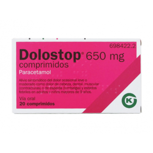 DOLOSTOP 650 MG 20 COMPRIMIDOS
