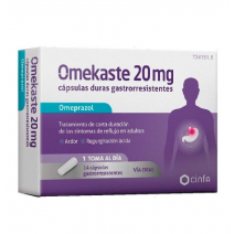 OMEKASTE 20 MG 14 CAPSULAS GASTRORRESISTENTES (BLISTER PVC-PVDC/AL)