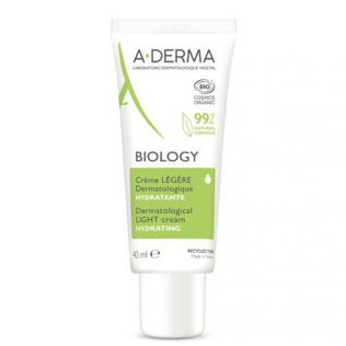 ADERMA BIOLOGY CREMA LIGERA DERMATOLOGICA HIDRATANTE 1 ENVASE 40 ML