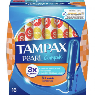 Tampax Pearl Compak Super Plus 18u