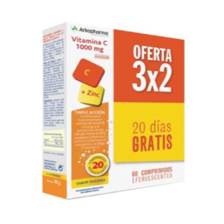 Arkovital PACK Vitamina C 1000mg 3x20 comprimidos