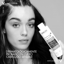 Vichy Dercos Champu Anticaspa Cabello Normal y Graso, 390ml