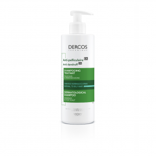 Vichy Dercos Champu Anticaspa Cabello Normal y Graso, 390ml