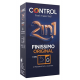 Control 2in1 Finissimo Preservativos + Gel, 6 unidades