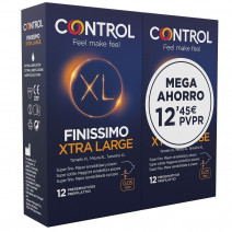CONTROL DUPLO FINISSIMO XL, 2X12 PRESERVATIVOS