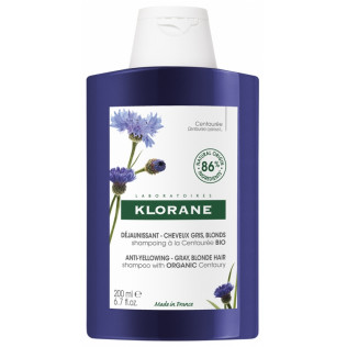 Klorane Champú Reflejos Plateados al Extracto Centaurea, 200ml