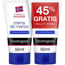 Neutrogena DUPLO Crema de Manos Concentrada, 2X50 g