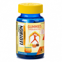 LEOTRON GUMMIES 60 CARAMELOS DE GOMA MASTICABLES SABOR LIMON NARANJA Y COLA