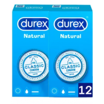 Durex DUPLO Preservativos Natural 2x12 unidades