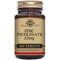 SOLGAR PICOLINATO DE ZINC 22MG 100 COMP