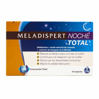 Meladispert Noche Total Melatonina, 30 capsulas