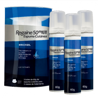 REGAINE 50 MG/G ESPUMA CUTANEA 3 TUBOS 60 G