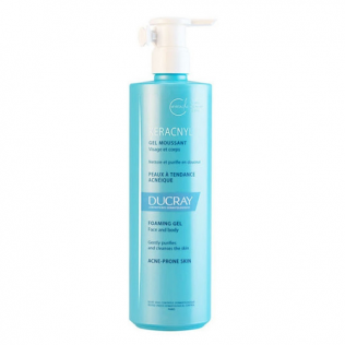 Ducray Keracnyl Gel Limpiador  Piel Tendencia Acneica Cara y Cuerpo, 400ml