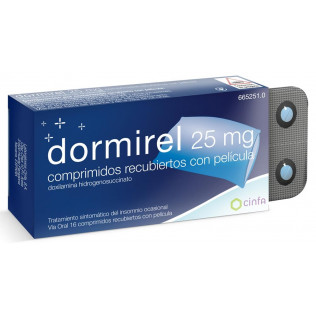 DORMIREL 25 MG 16 COMPRIMIDOS RECUBIERTOS