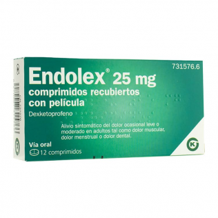 ENDOLEX 25 MG 12 COMPRIMIDOS