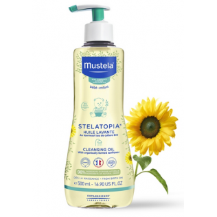 MUSTELA STELATOPIA ACEITE DE DUCHA Y BAÑO 1 ENVASE 500 ML