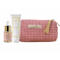 SARAH BECQUER NECESER BEAUTY IN PINK GEICAM + CLEANSING OIL 100ML + RECOVERY OIL 15ML
