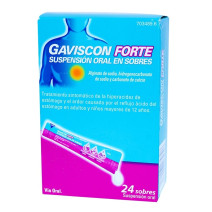 GAVISCON FORTE 24 SOBRES SUSPENSION ORAL 10 ML