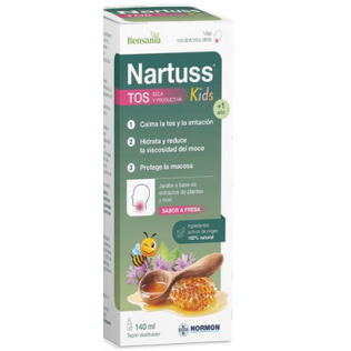 NORMON BENSANIA NARTUSS KIDS TOS SECA Y PRODUCTIVA 1 BOTELLA 140 ML