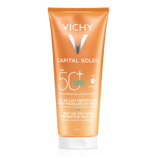 Vichy Capital Soleil Leche-Gel Ultra Fundente Sobre la Piel Mojada o Seca SPF50+, 200ml