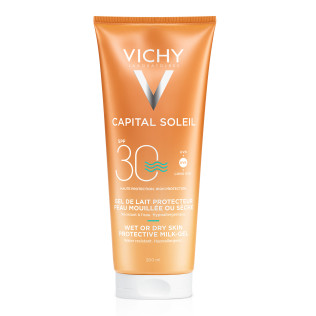 Vichy Ideal Soleil SPF30 Leche-Gel Ultra Fundente Sobre la Piel Mojada o Seca, 200ml+ Regalo Aftersun, 100ml