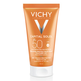 Vichy Capital Soleil Emulsión Facial Acabado Seco SPF50, 50ml + Regalo After Sun, 100ml