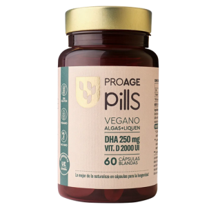 Proage Pills DHA 250mg + Vit D 2000UI 60 capsulas blandas