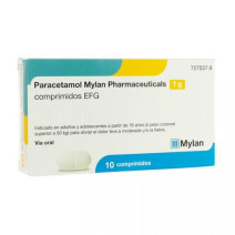Paracetamol Mylan Pharmaceuticals 1 gramo 10 Comprimidos
