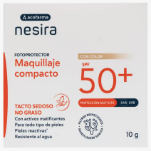 Acofarma Nesira Solar SPF 50+ Maquillaje Compacto 1 envase 10 G