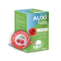 AUXITUSS KIDS TOS Y DOLOR DE GARGANTA 6 PASTILLAS PARA CHUPAR SABOR CEREZA