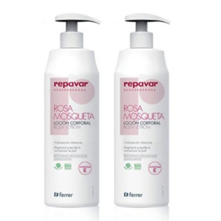 Repavar DUPLO Regeneradora Locion Corporal Rosa Mosqueta 2x500ml