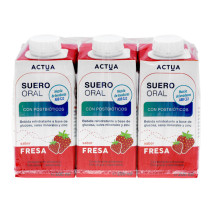 ACTUA SUERO ORAL 3 TETRABRIKS 200 ML SABOR FRESA